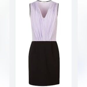 Elegant Black and Lavender Dress